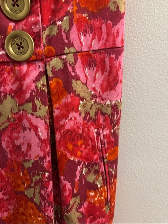 Michael Kors Sleeveless Shift Dress in Pink & Orange - Picture 5 of 6